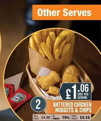 Makro Battered chicken nuggets & chips offer