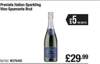 Makro Previata italian sparkling vino spumante brut offer