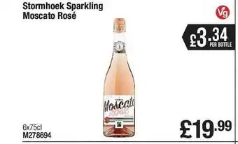 Makro Stormhoek sparkling moscato rosé offer
