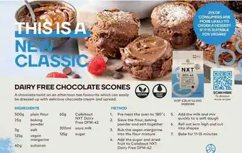 Makro Dairy free chocolate scones offer