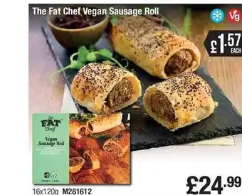 Makro The fat chef vegan sausage roll offer