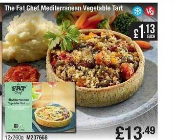 Makro The fat chef mediterranean vegetable tart offer