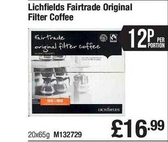 Makro Lichfields fairtrade original filter coffee offer