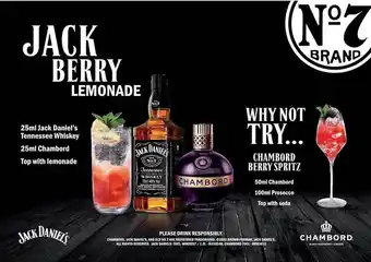 Makro Jack daniel's tennessee whisky, chambord offer