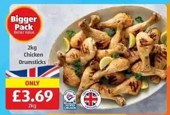 Aldi 2 kg chicken drumsticks offer