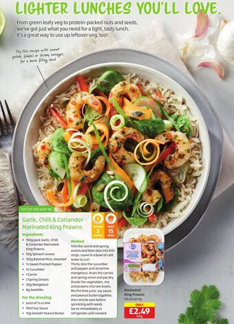 Aldi Marinated King Prawns offer