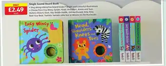 Aldi Single Sound Board Book offer