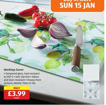 Aldi Worktop Saver offer