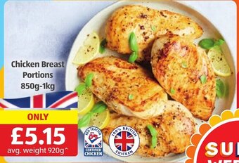 Aldi Chicken Breast Portions 850g-1kg offer