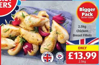 Aldi Chicken Breast Fillets 2.5 kg offer