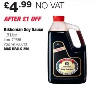 Costco Kikkoman Soy Sauce 1.9 Litre offer