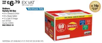 Costco Walkers Variety 60 Box offer