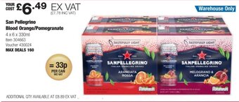 Costco San Pellegrino Blood Orange/Pomegranate offer