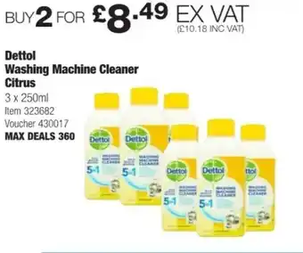 Costco Detoll Washing Machine Cleaner Citrus 3x250 ml. offer