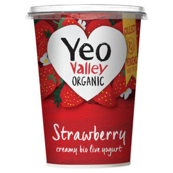 Asda Yeo valley organic strawberry yogurt offer