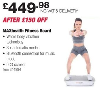 Costco MAXhealth Fitness Board offer