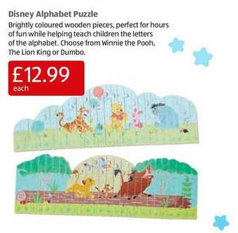 Aldi Disney Alphabet Puzzle offer