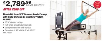 Costco Elevated At Home SPX Reformer Cardio Package with Digital Workouts by Merrithew /Stott Pilates offer