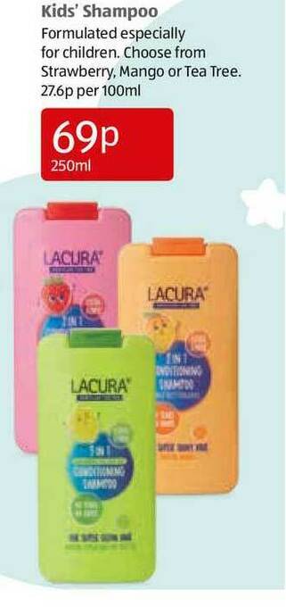 Aldi Lacura Kids' Shampoo offer