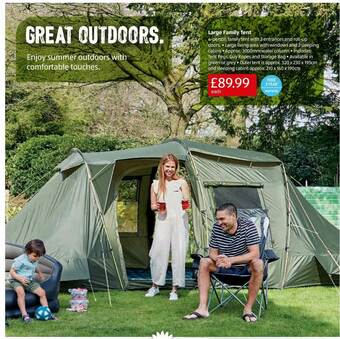Aldi Large Family Tent offer