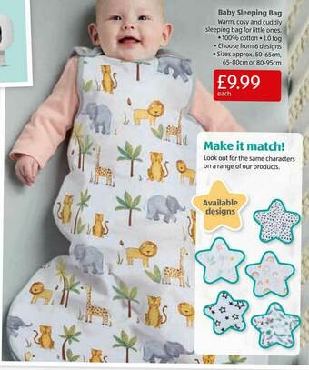 Aldi Baby Sleeping Bag offer