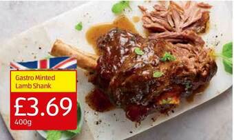 Aldi Gastro Minted Lamb Shank offer
