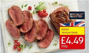 Aldi British Venison Steak offer