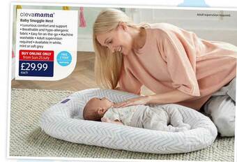 Aldi Baby Snuggle Nest Clevamama offer