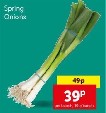 Lidl Spring Onions offer