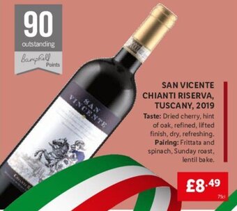 Lidl San Vicente Chianti Riserva, Tuscany, 2019 offer