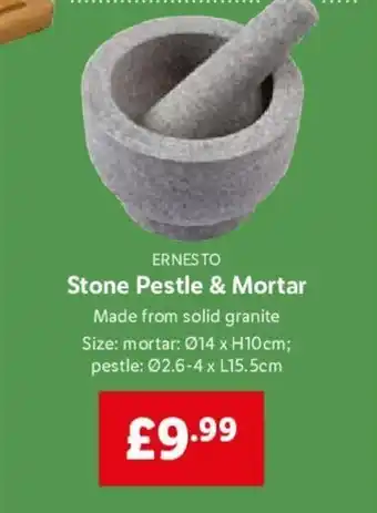 Lidl Stone Pestle & Mortar offer