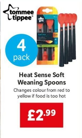 Lidl Heat Sense Soft Weaning Spoons offer