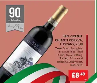 Lidl San vicente chianti reserva, tuscany offer