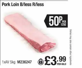 Booker Wholesale Pork loin boneless r-less offer