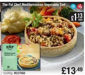 Booker Wholesale The fat chef mediterranean vegetable tart offer
