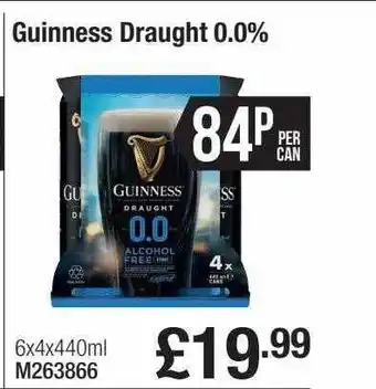 Booker Wholesale Guinness draught 0.0 offer