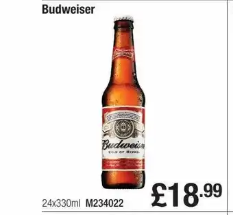 Booker Wholesale Budweiser offer