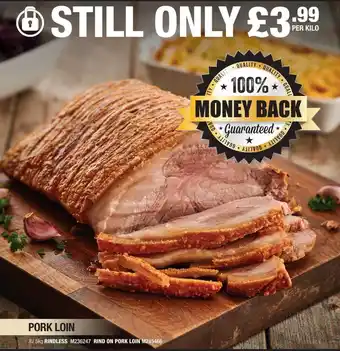 Booker Wholesale Pork loin offer