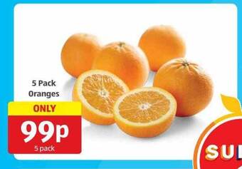 Aldi 5 pack oranges offer
