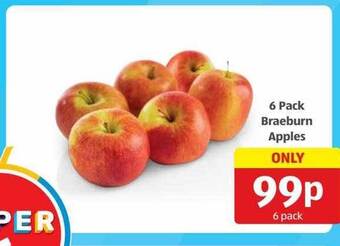 Aldi 6 pack braeburn apples offer