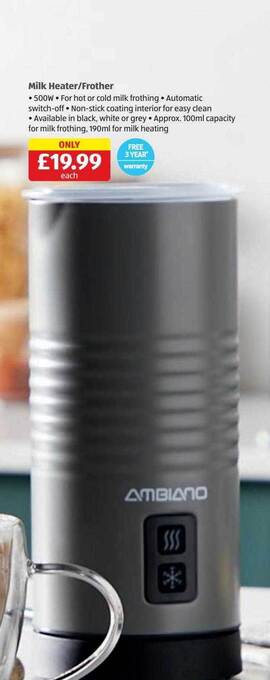 Aldi Milk heater-frother offer