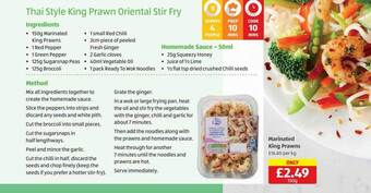 Aldi Marinated king prawns offer