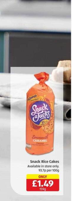 Aldi Snack rice cakes offer