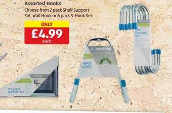 Aldi Assorted hooks offer