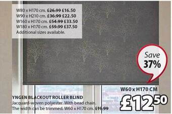 JYSK Yngen blackout roller blind offer