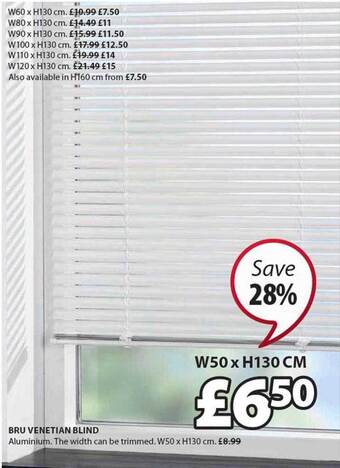 JYSK Bru venetian blind offer
