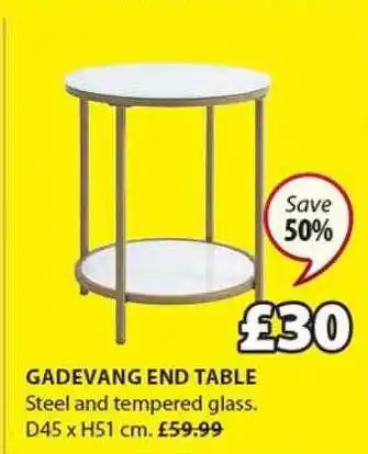JYSK Gadevang end table offer