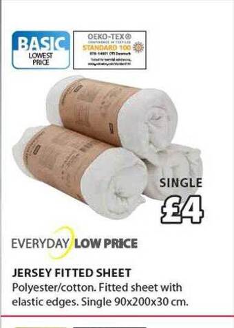 JYSK Jersey fitted sheet offer