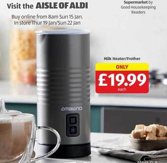 Aldi Milk heater-frother offer