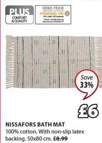 JYSK Nissafors bath mat offer